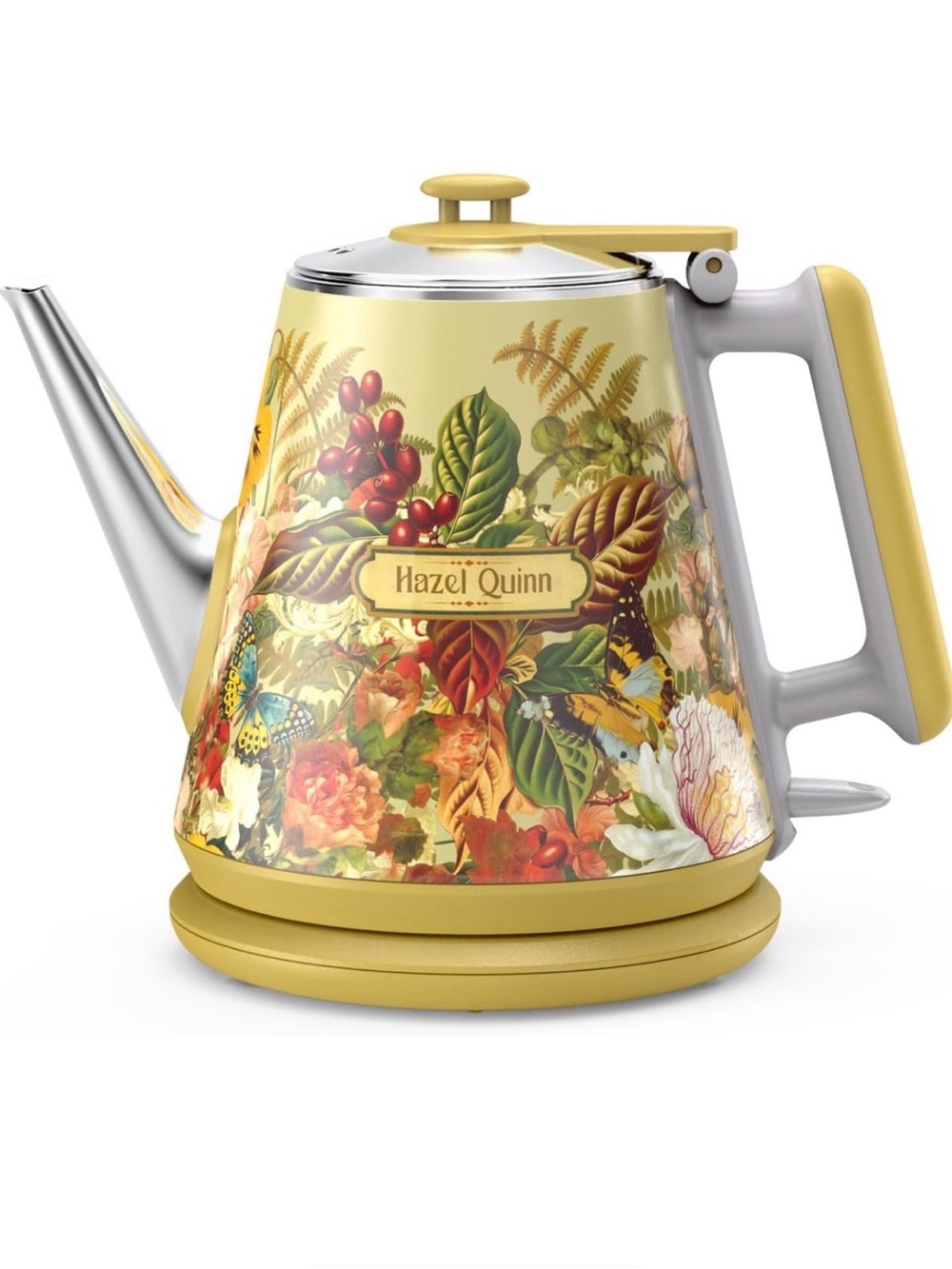 Hazel Quinn retro Ricardo Recife electric tea kettle floral print